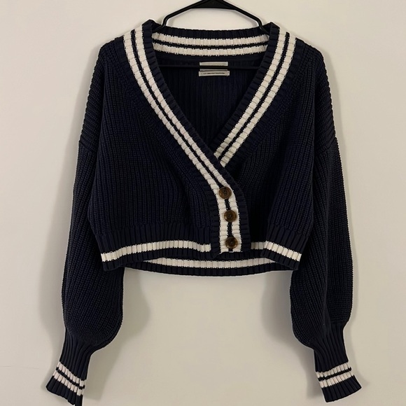 Urban Outfitters Sweaters - Urban outfitters vintage classic varsity striped sweater size small like new